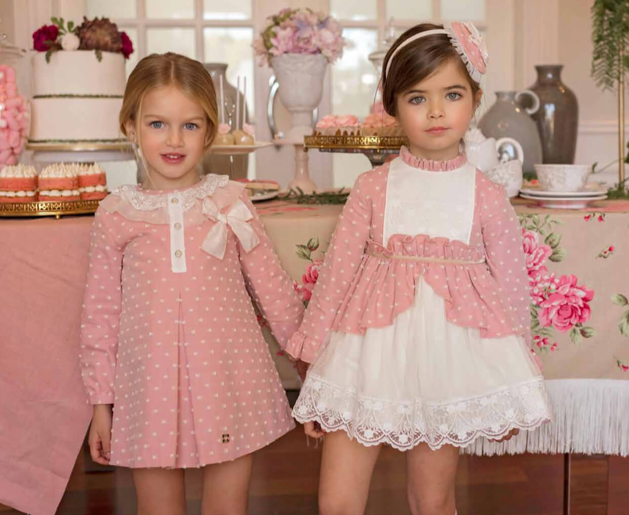 Vestido plumetti rosa